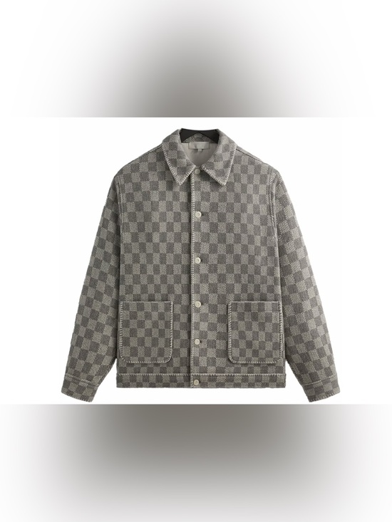 Kith Other - Kith Check Boucle Boxy Collared Overshirt Large